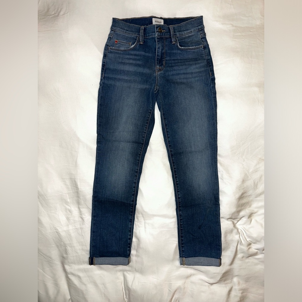 Hudson Jeans Natalie, Mid-rise Slim Boyfriend Crop